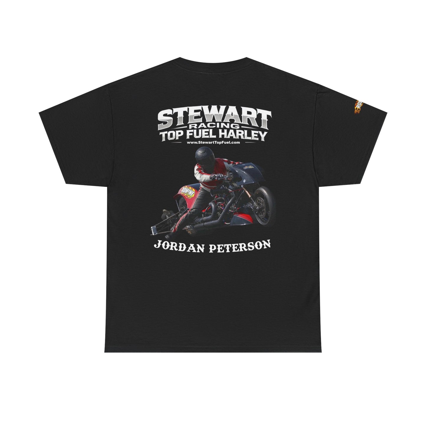 Jordan Peterson Stewart Racing Top Fuel Harley Graphic T-Shirt