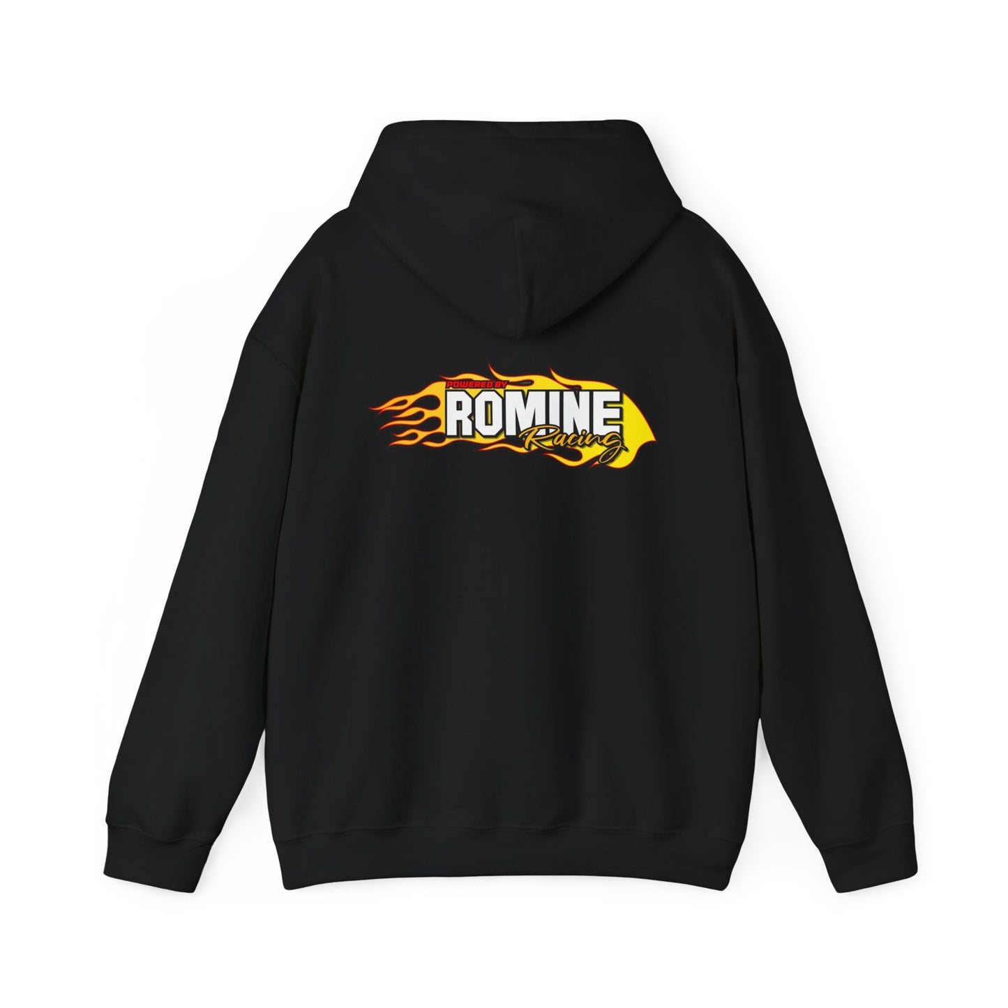 Unisex Heavy Blend™ Hooded Sweatshirt - 'Romine Racing' Flame Design - Stylish & Comfortable