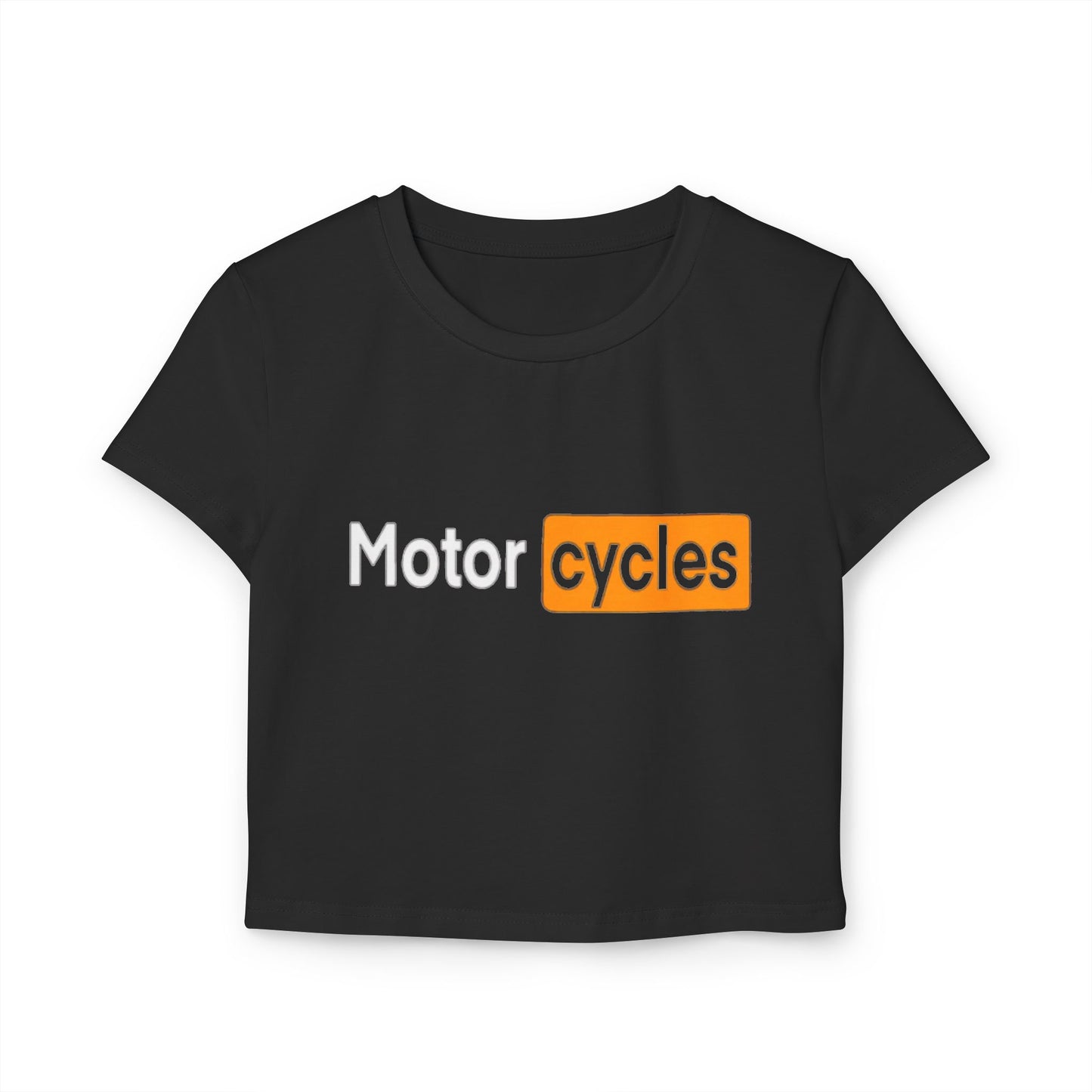 Motorcycles Women's Baby Tee - Casual Biker Style Top