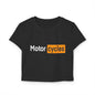 Motorcycles Women's Baby Tee - Casual Biker Style Top