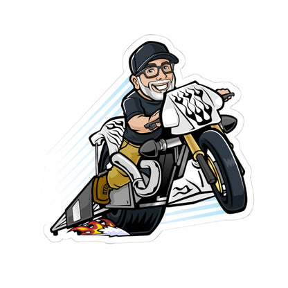 Adventure Biker Kiss-Cut Stickers - Perfect for Motorcycle Lovers