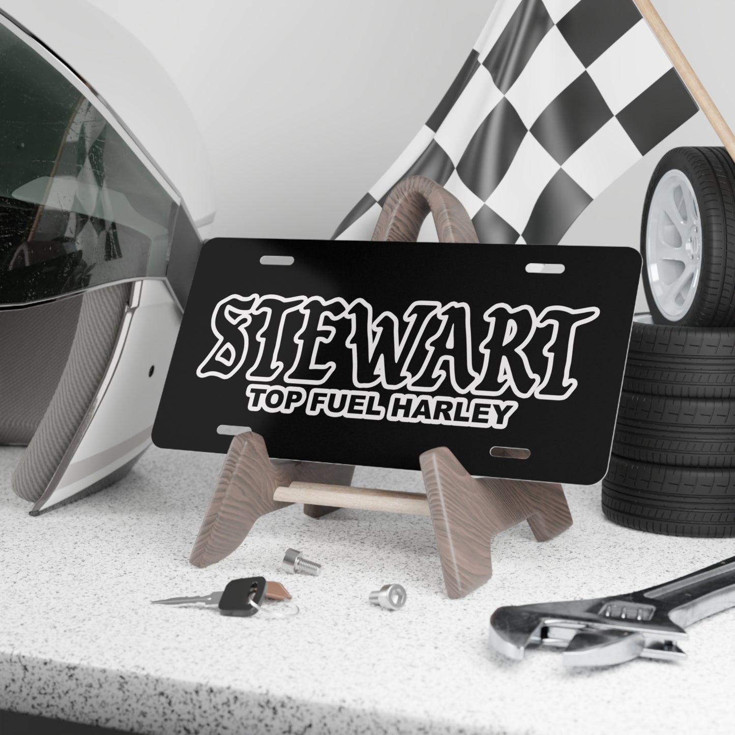 Stewart Racing Custom Vanity Plate