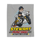 Stewart Racing Motorcycle Velveteen Plush Blanket - Perfect Gift for Racing Fans