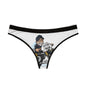 Biker Style Women's Thongs - Fun Graphic Underwear for Motorcycle Lovers