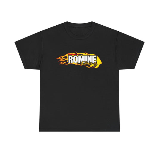 Romine Racing Unisex Heavy Cotton Tee - Classic Black Flame Design