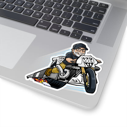 Adventure Biker Kiss-Cut Stickers - Perfect for Motorcycle Lovers