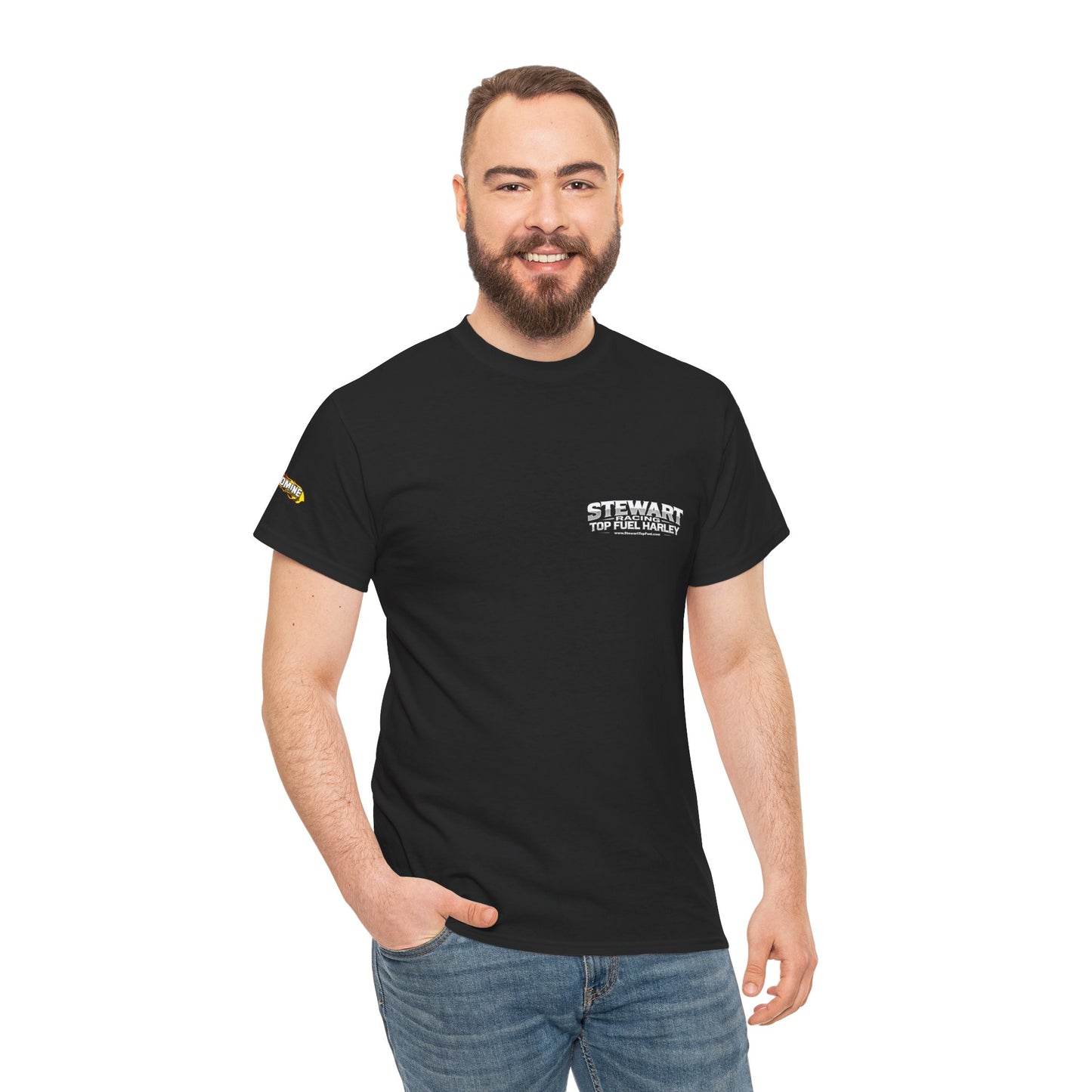 Jordan Peterson Stewart Racing Top Fuel Harley Graphic T-Shirt