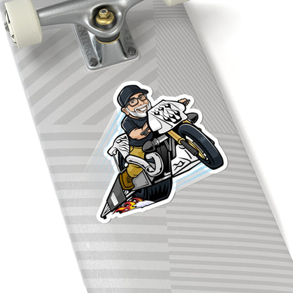 Adventure Biker Kiss-Cut Stickers - Perfect for Motorcycle Lovers