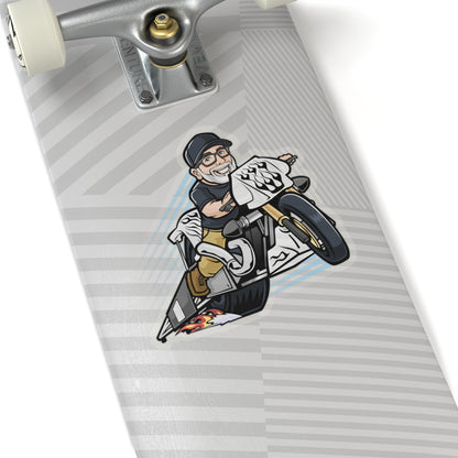 Adventure Biker Kiss-Cut Stickers - Perfect for Motorcycle Lovers