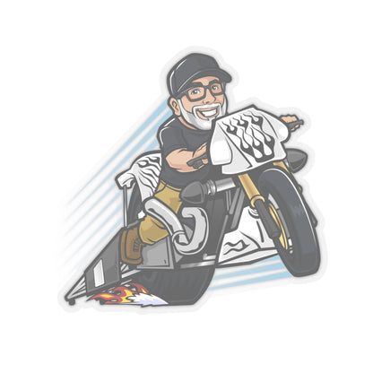 Adventure Biker Kiss-Cut Stickers - Perfect for Motorcycle Lovers